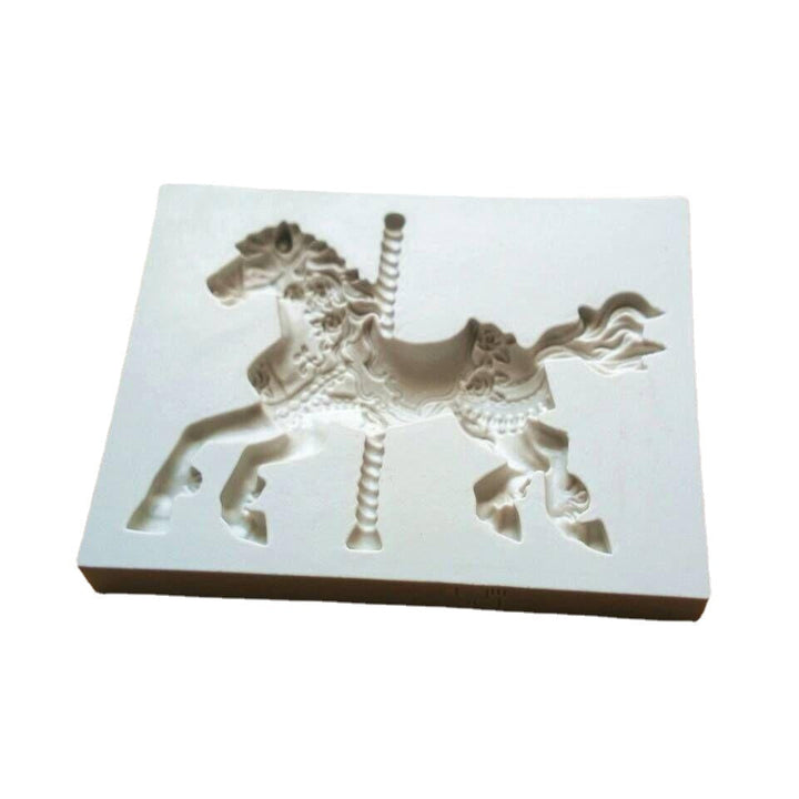 Pony Horse Shape Silicone Cake Mold Fondant Sugar Jelly Ice Lace Lollipop Mould Kitchen Accessories Image 1