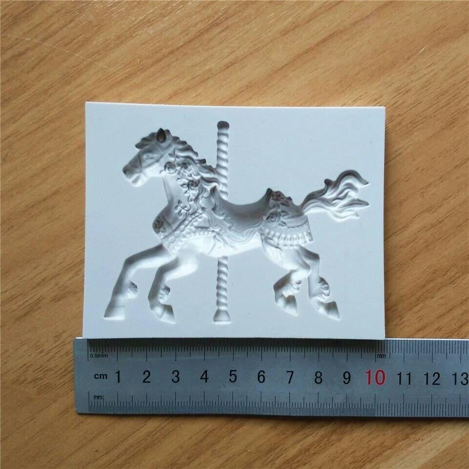 Pony Horse Shape Silicone Cake Mold Fondant Sugar Jelly Ice Lace Lollipop Mould Kitchen Accessories Image 2