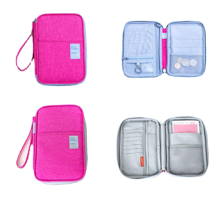 Outdoor Travel Card Passport Storage Bag Documents Cash Wallet Organizer Card Holder DTTT Image 1