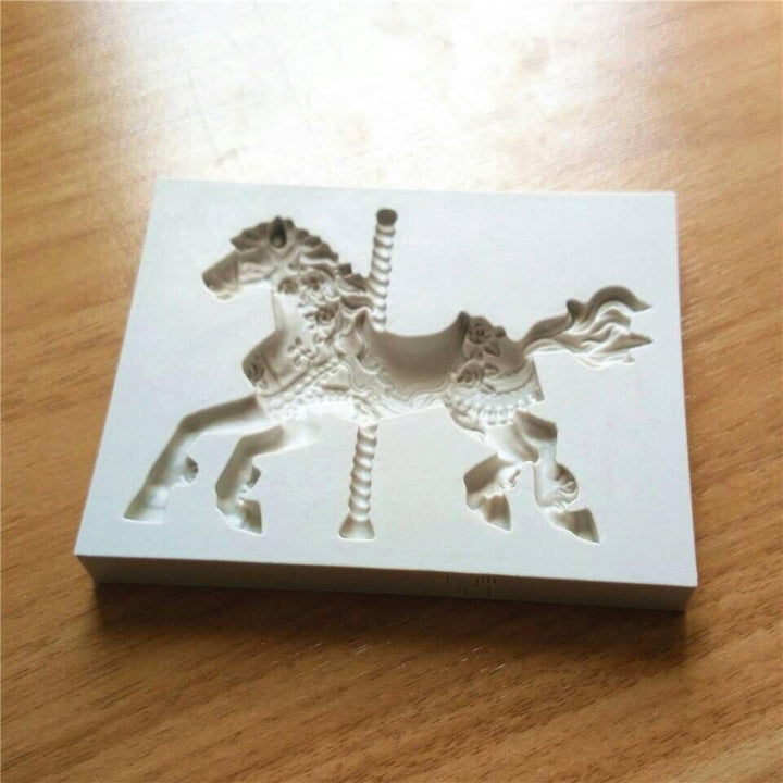 Pony Horse Shape Silicone Cake Mold Fondant Sugar Jelly Ice Lace Lollipop Mould Kitchen Accessories Image 4