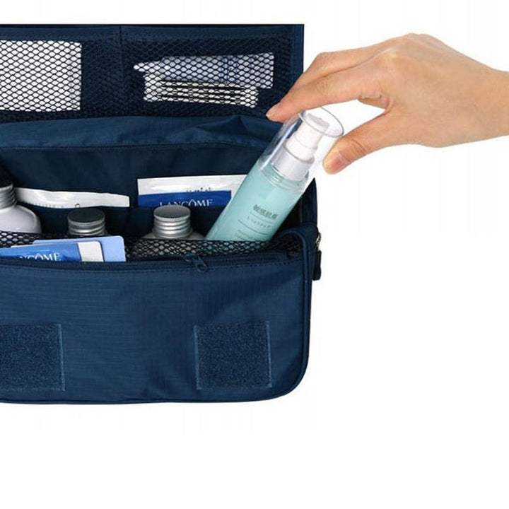 Outdoor Travel Wash Bag Portable Waterproof Cosmetic Makeup Organizer Storage Bag With Hook Image 6