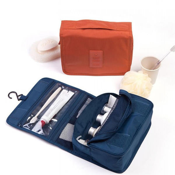 Outdoor Travel Wash Bag Portable Waterproof Cosmetic Makeup Organizer Storage Bag With Hook Image 10