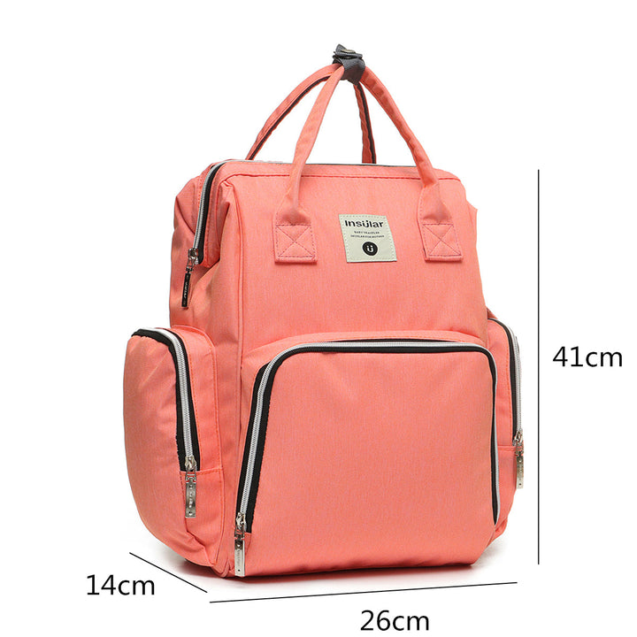 Oxford Cloth Waterproof Travel Backpack Multi-function Mommy Bag Baby Diaper Storage Bag Backpack Image 6
