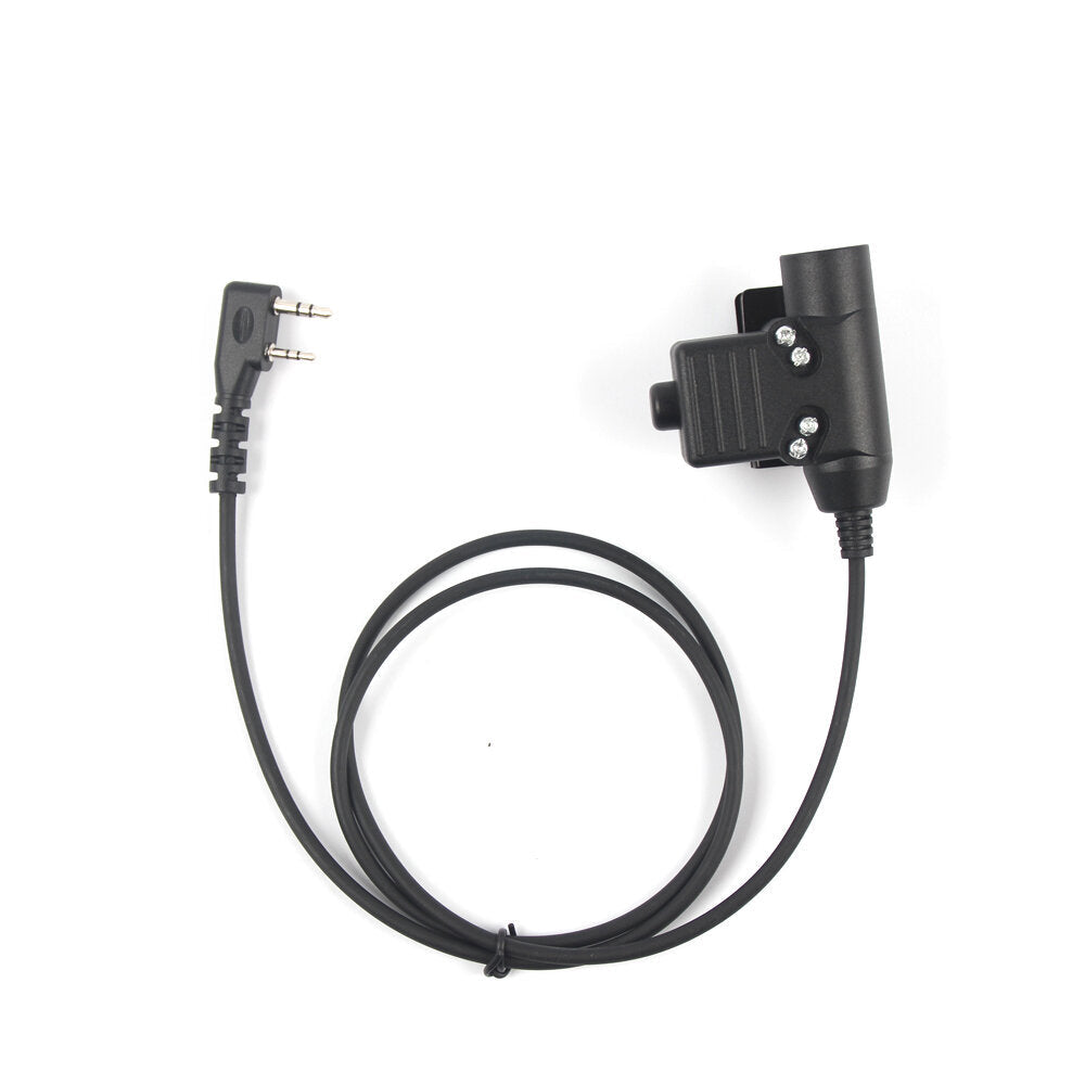 PTT Neck Throat Microphone Handset Radio Tactical Headset Adapter for Kenwood HYT TYT Image 4