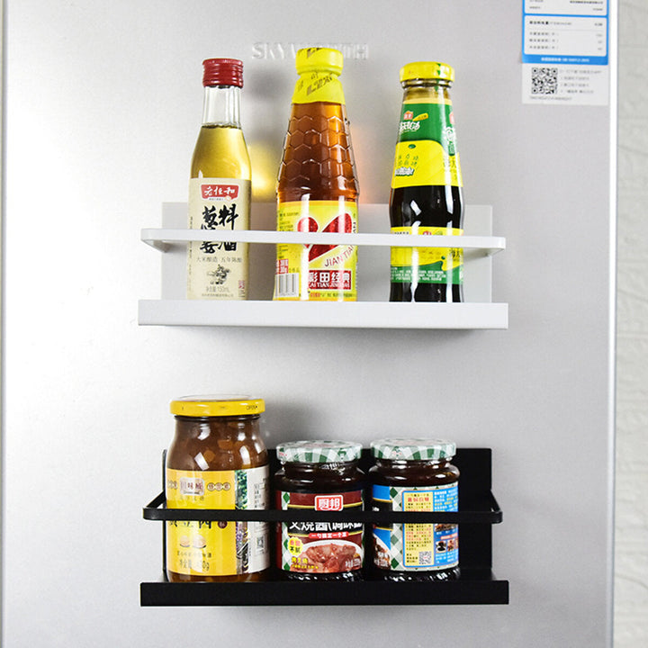 Refrigerator Storage Shelf Side Magnetic Hanger Punch-free for Kitchen Image 3