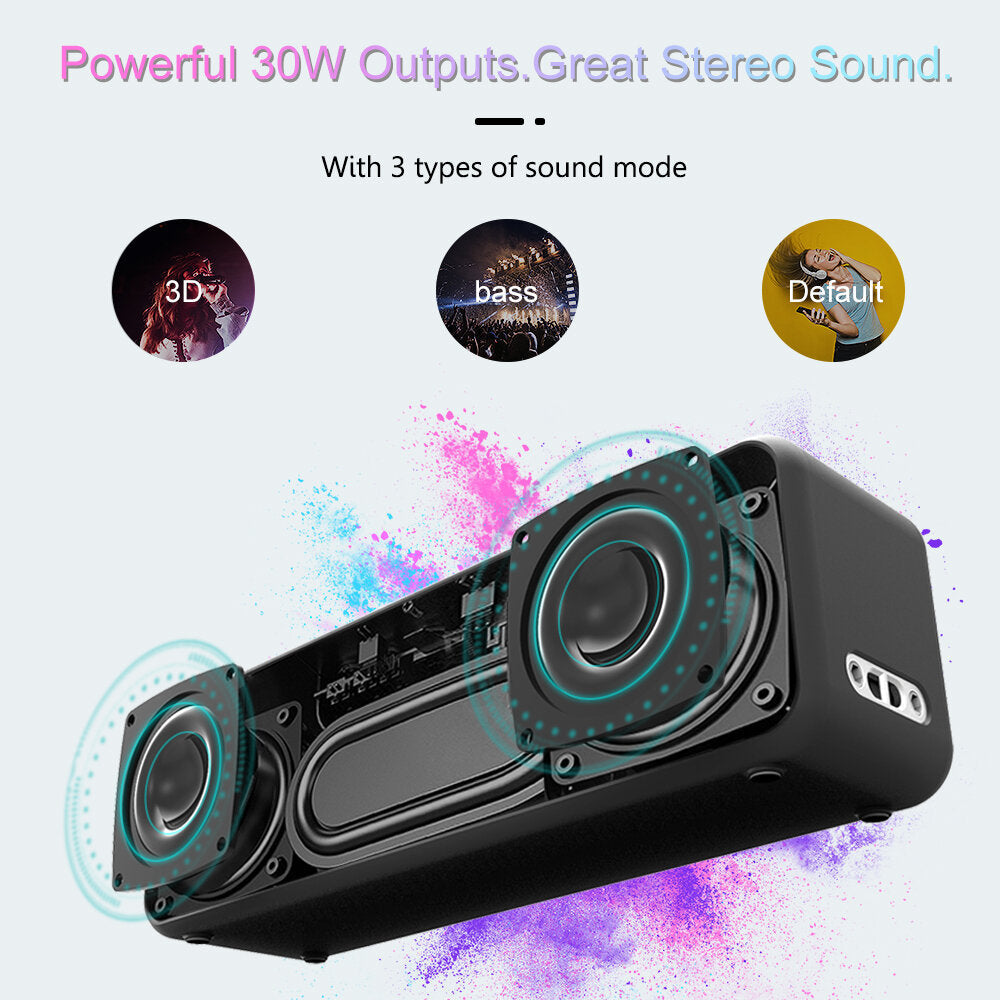 Portable Wireless bluetooth 5.0 30W Speaker TWS Type-C Loud Stereo Super Bass IPX6 Waterproof Subwoofer Speaker Image 2