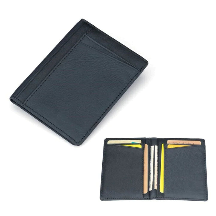 PU Leather Slim Thin Credit Card Holder Mini Money Wallet Men ID Case Wallet Image 8