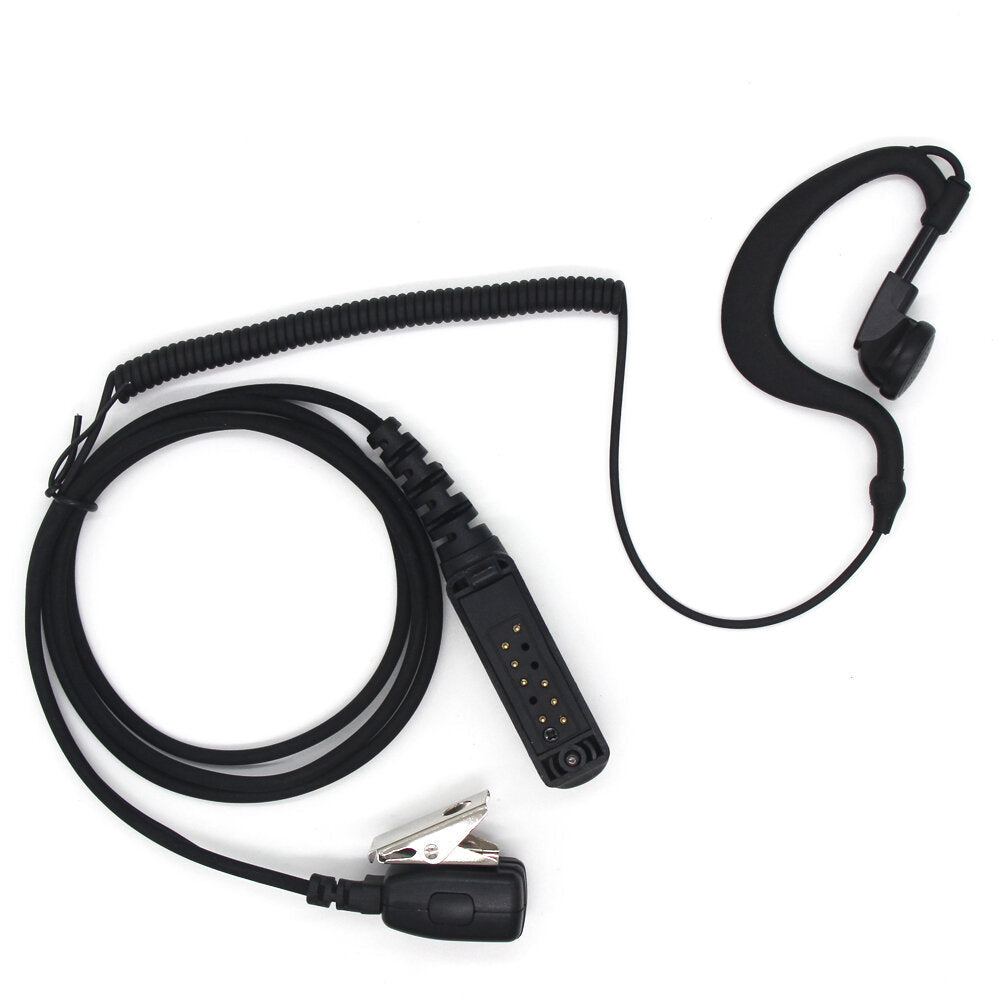PTT MIC G Shape Earpiece Headset for Sepura STP8000 Walkie Talkie Ham Radio Hf Transceiver Handy C1035A Image 2