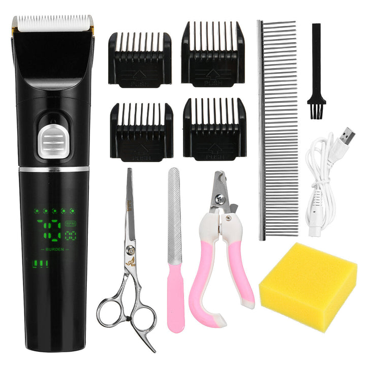 Professional Electric Hair Trimmer 5 Gears Low Noise Hair Shaver Haircut Grooming Kit Image 9