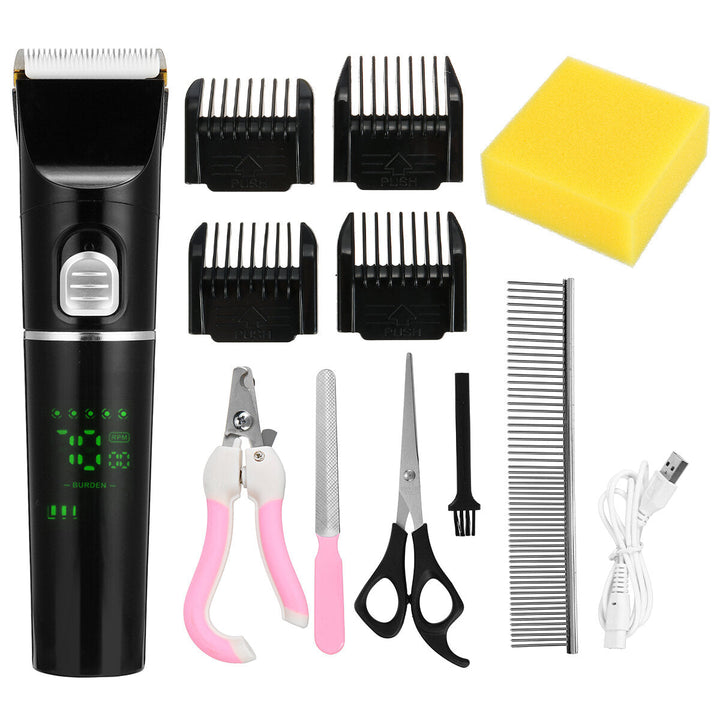 Professional Electric Hair Trimmer 5 Gears Low Noise Hair Shaver Haircut Grooming Kit Image 10