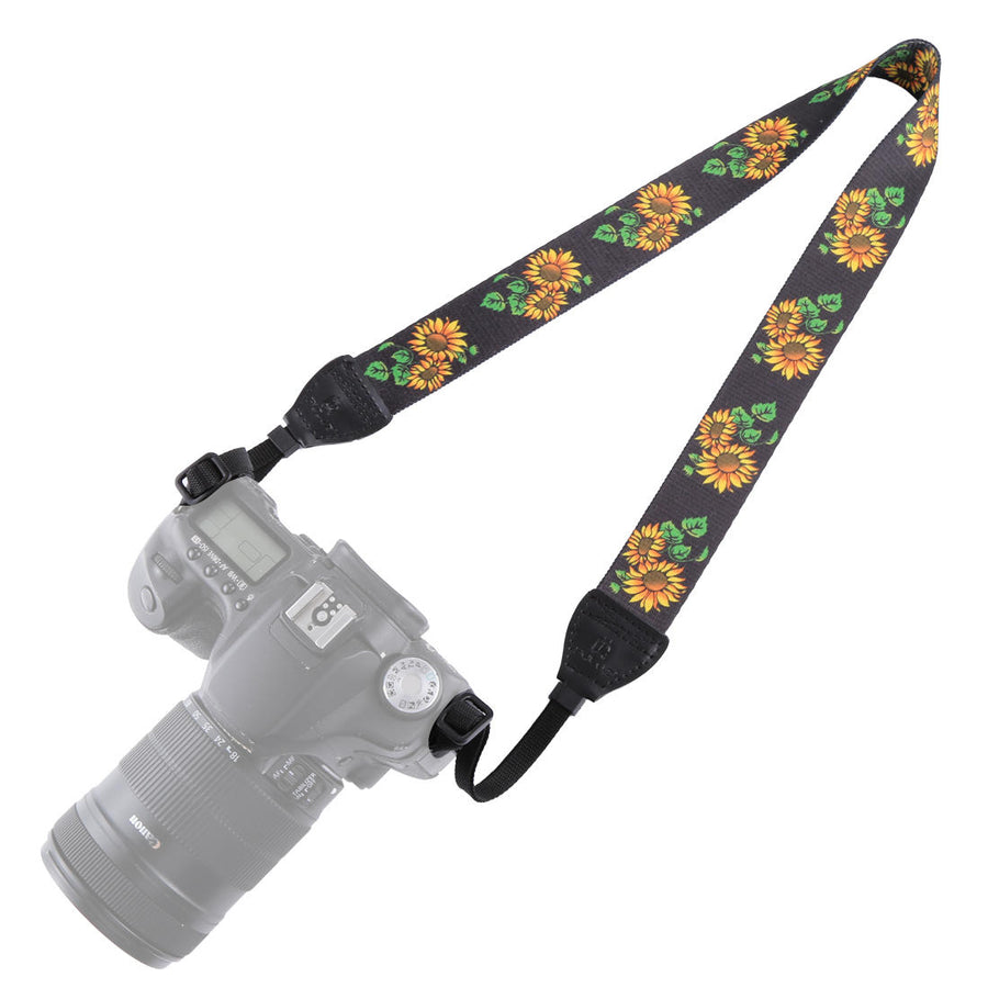 Retro Ethnic Style Multi-color Series Shoulder Neck Strap for SLR DSLR Camera Yellow Image 1