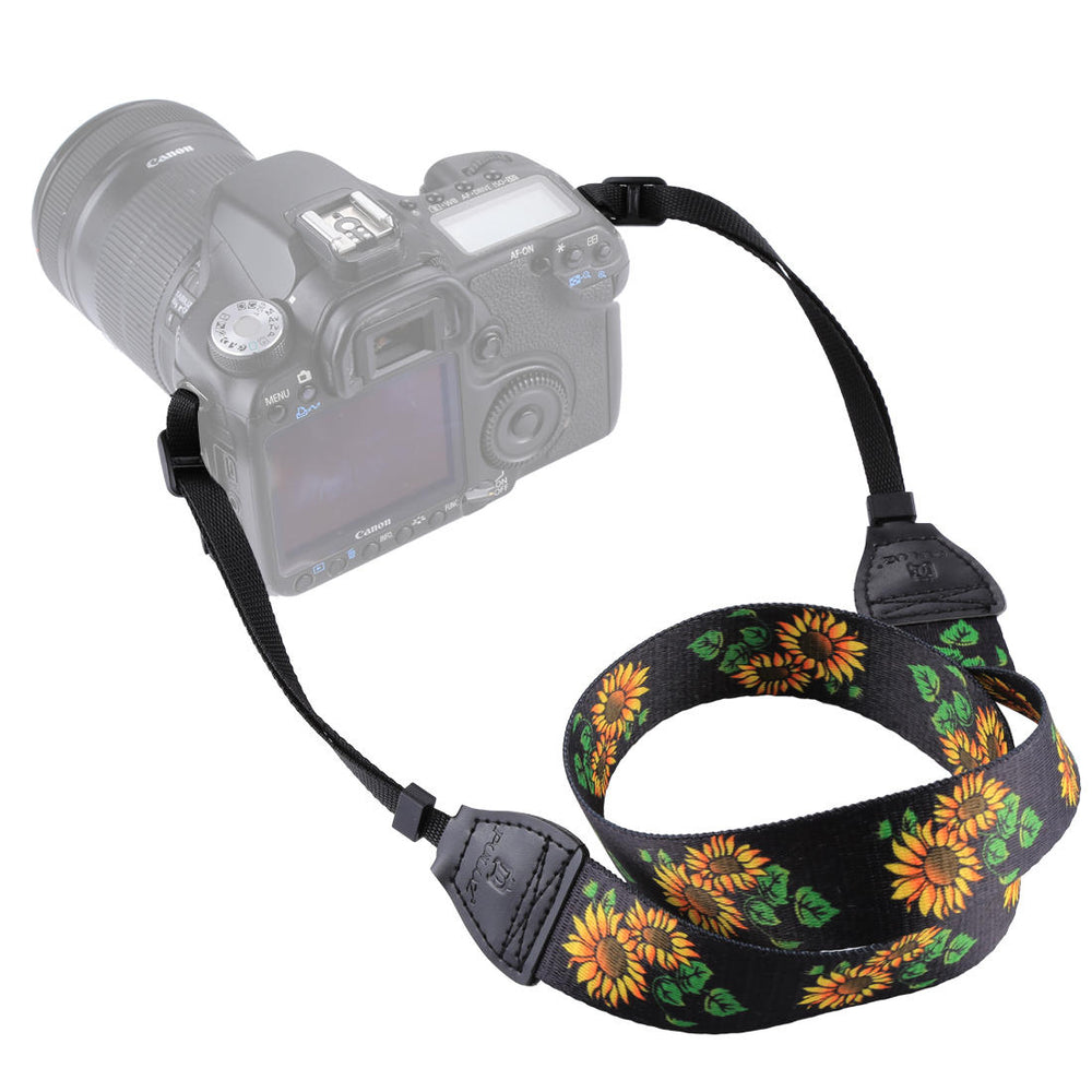 Retro Ethnic Style Multi-color Series Shoulder Neck Strap for SLR DSLR Camera Yellow Image 2