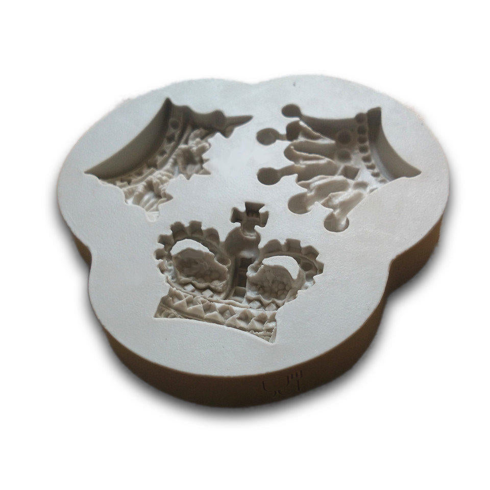 Silicone Crown Shaped Baking Mold Fondant Cake Tool Chocolate Candy Cookies Pastry Soap Mould Image 3
