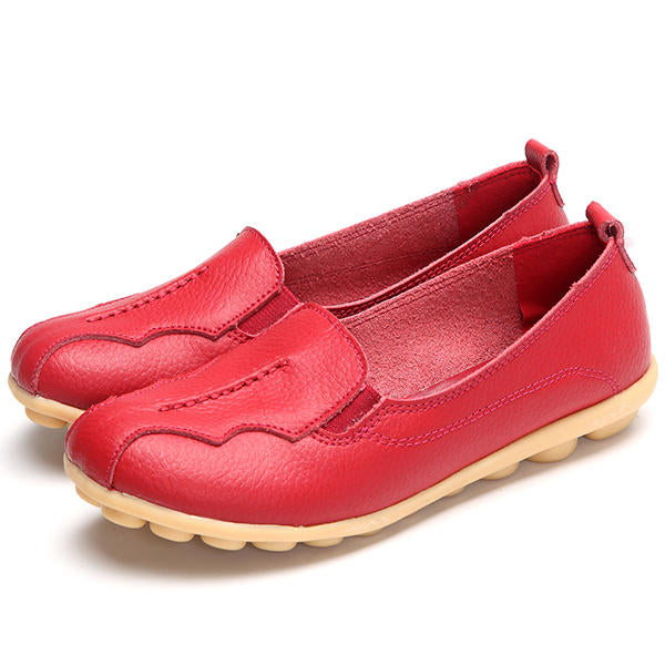 Round Toe Soft Sole Slip On Flat Loafers Image 1