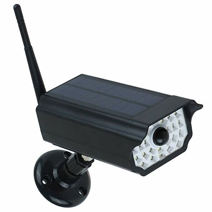 Solar Flashing LED Light F ake Cameras Surveillance Cameras Dummy Video CCTV Solar Simulation Camera with Infrared Sense Image 1