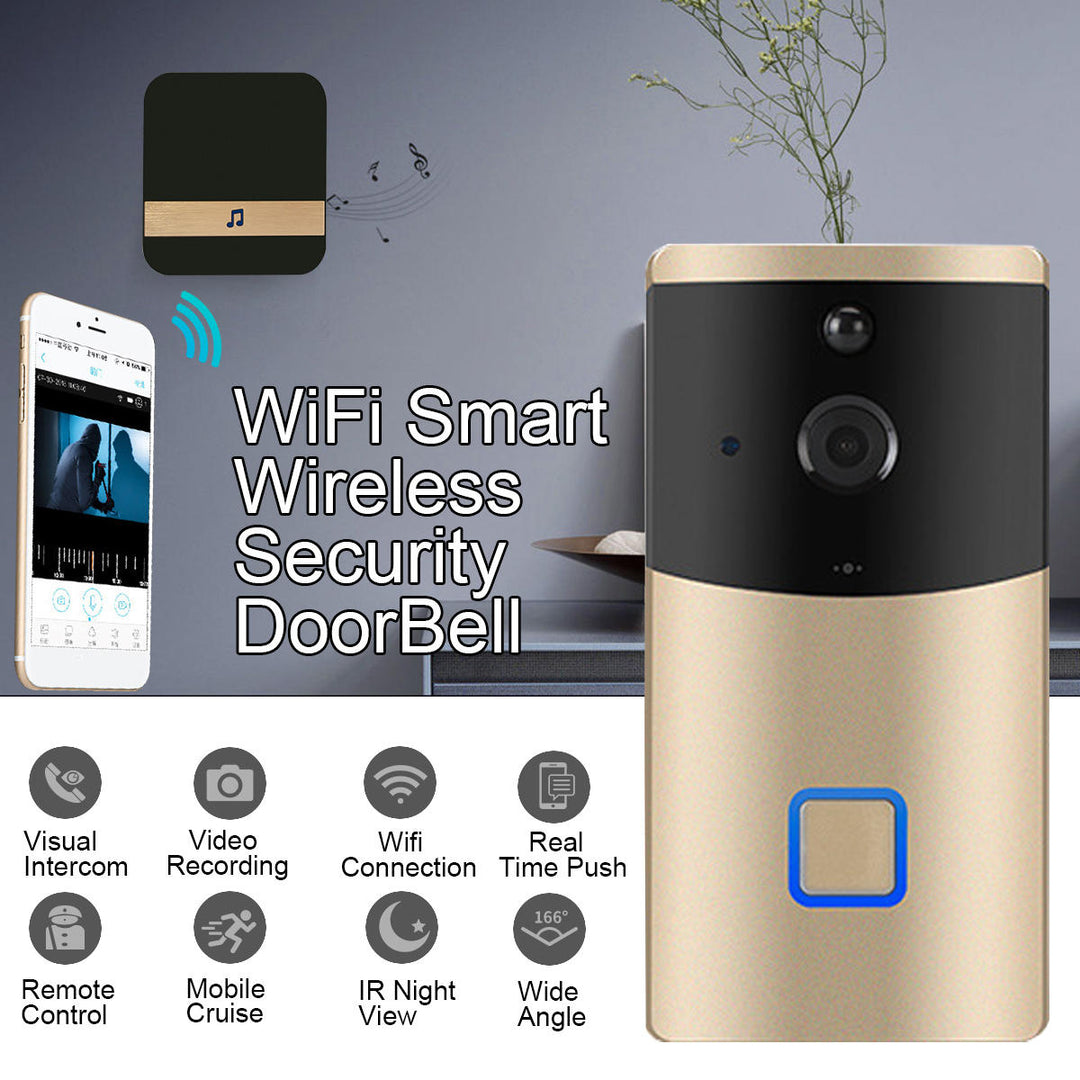 Smart Wireless WiFi Video DoorBell Phone IR Motion PIR Detection Camera Remote Image 8
