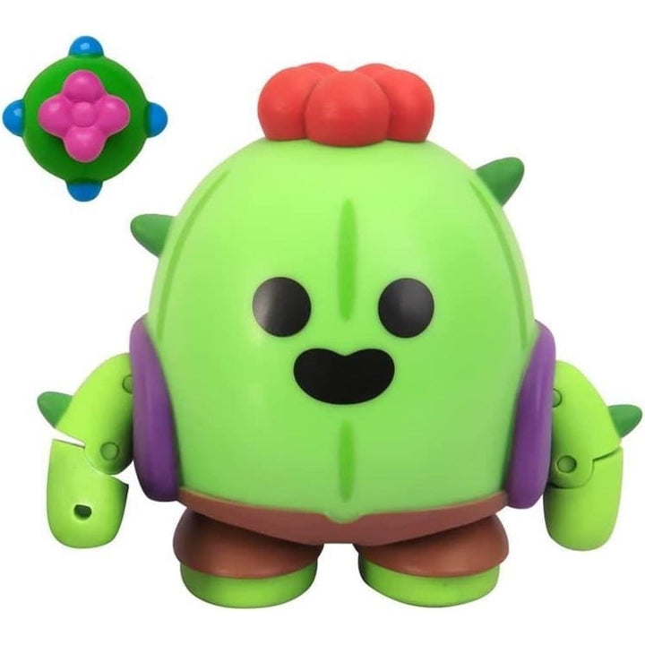 Brawl Stars Spike the Cactus Flower Fighter Plant Brawler Action Figure PMI International Image 1