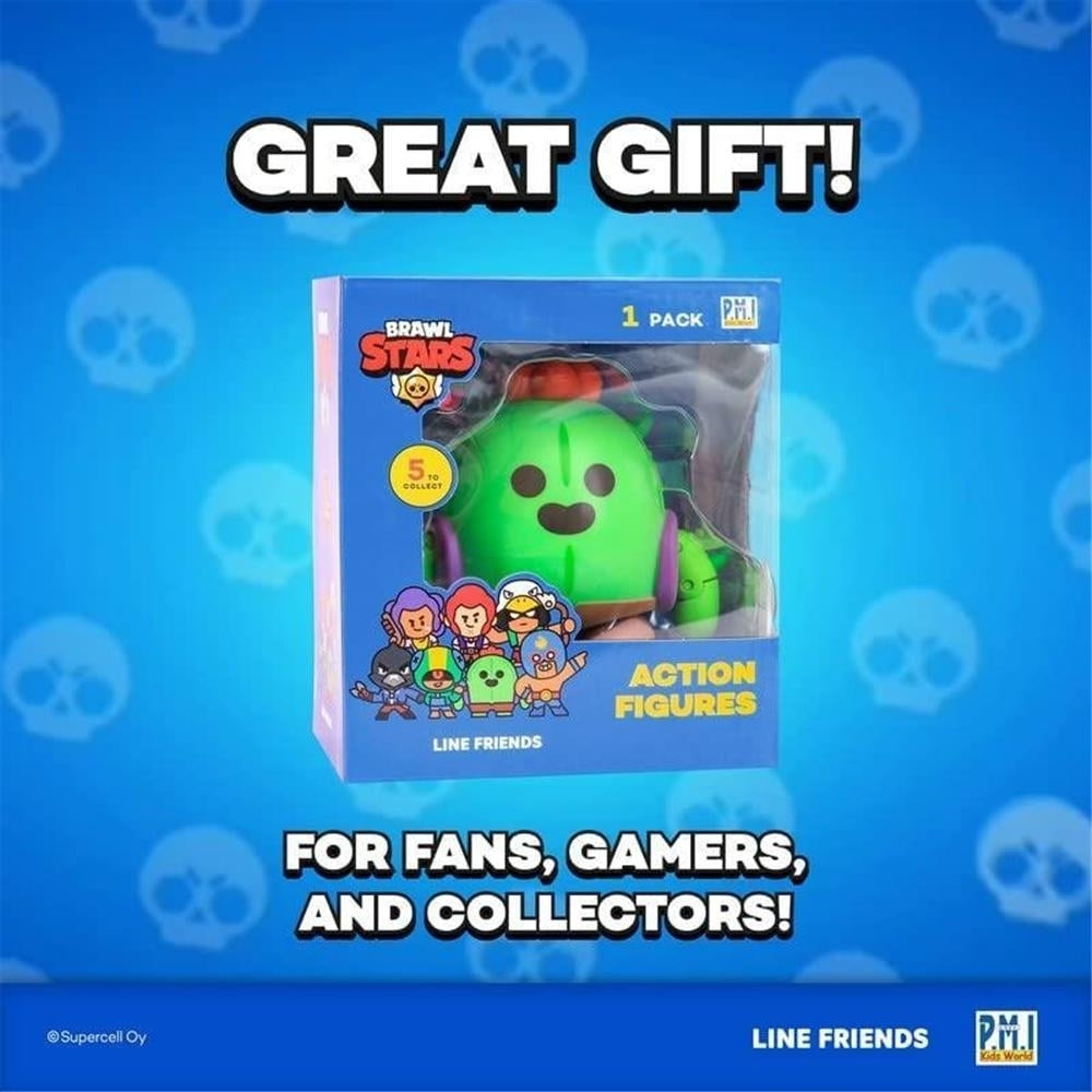 Brawl Stars Spike the Cactus Flower Fighter Plant Brawler Action Figure PMI International Image 7