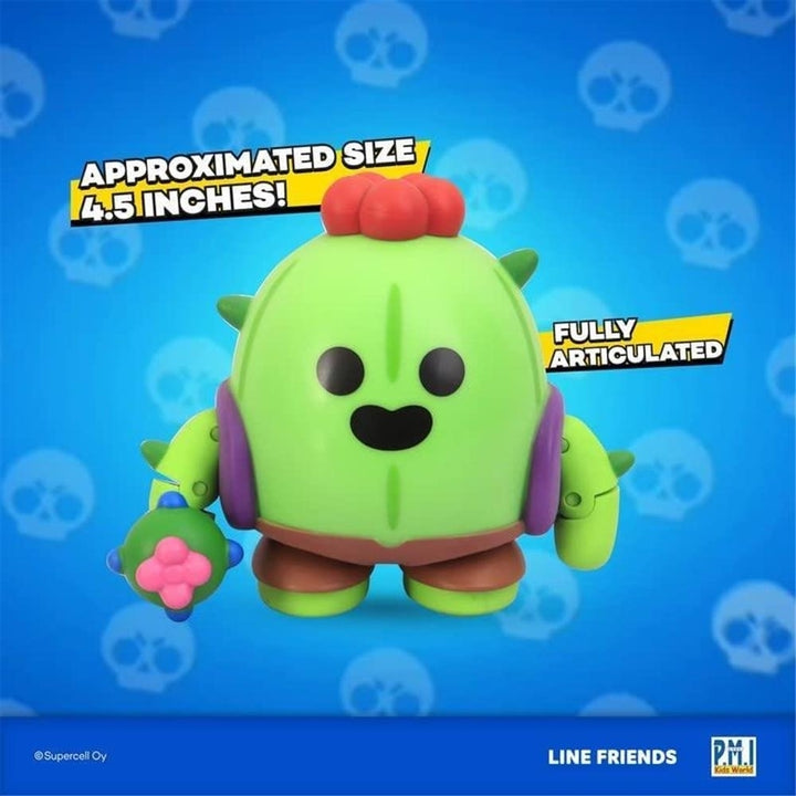 Brawl Stars Spike the Cactus Flower Fighter Plant Brawler Action Figure PMI International Image 8