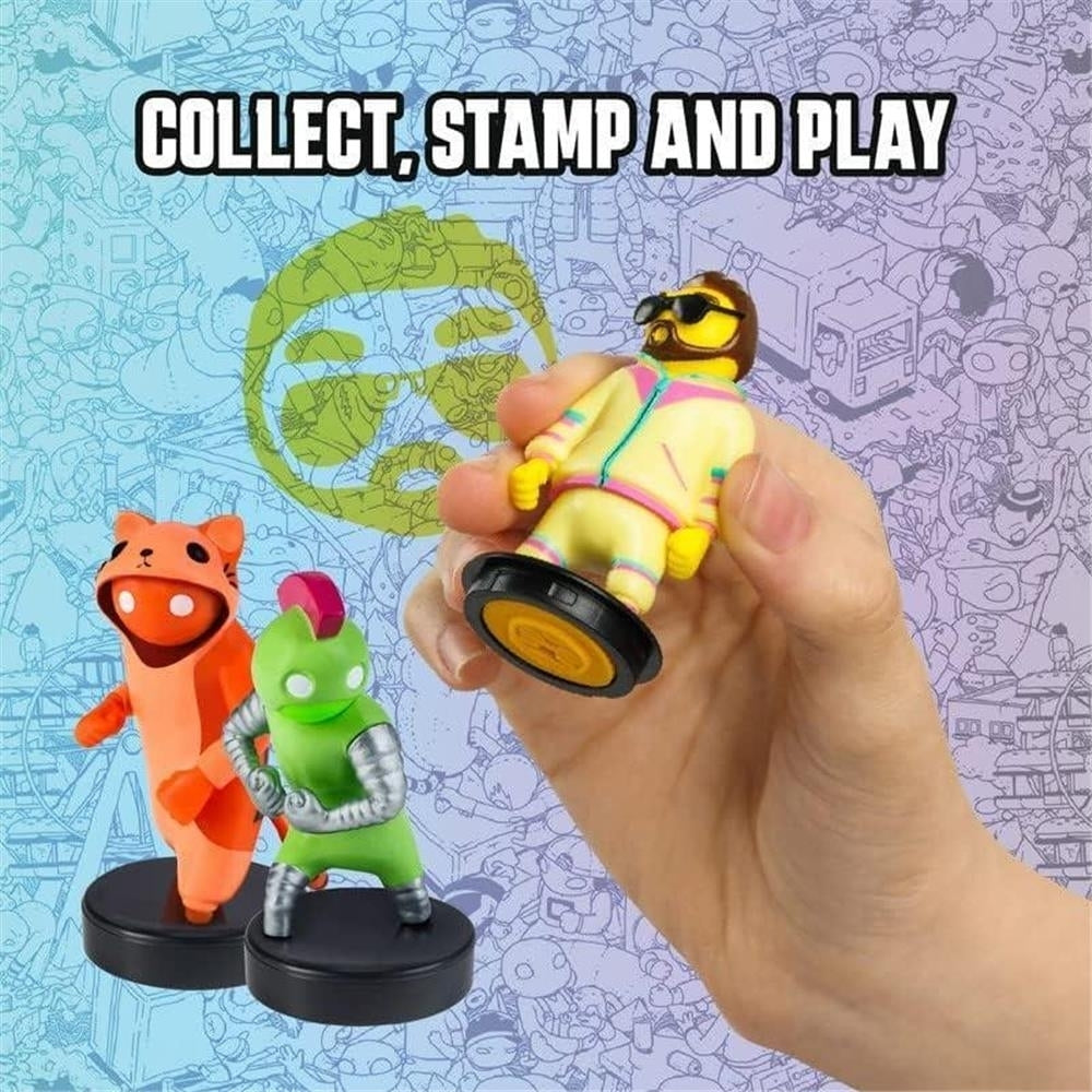 Gang Beasts 5pk Ink Stampers Cake Topper Party Favors Characters PMI International Image 4