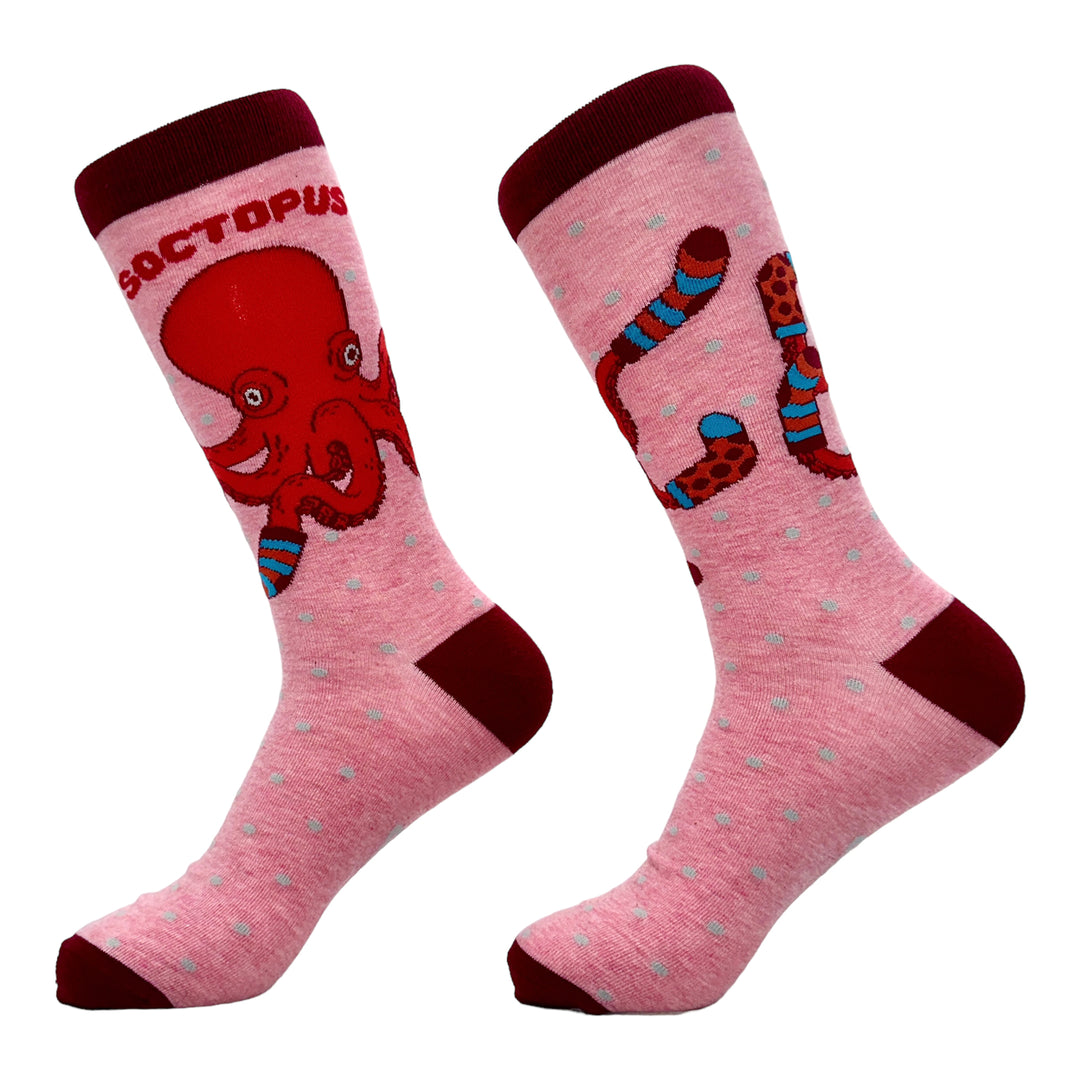 Mens Soctopus Socks Funny Deep Sea Octopus Joke Footwear Image 2