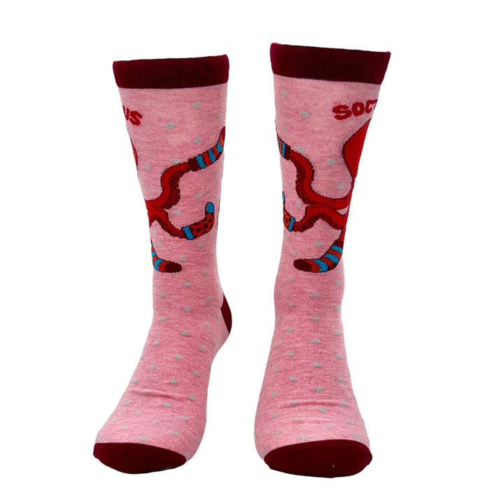 Mens Soctopus Socks Funny Deep Sea Octopus Joke Footwear Image 4