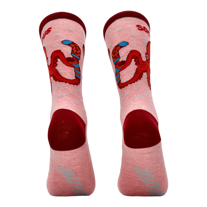 Mens Soctopus Socks Funny Deep Sea Octopus Joke Footwear Image 6