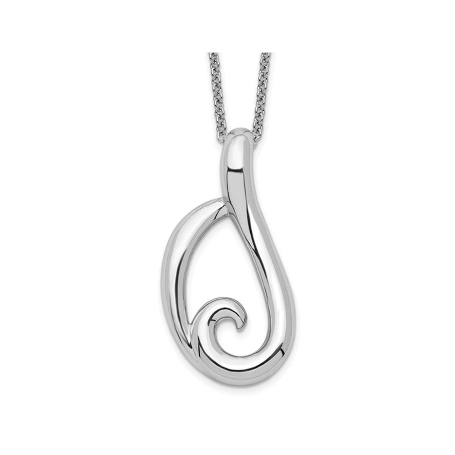 The Friendship Hug Pendant Necklace in Sterling Silver with Chain Image 1