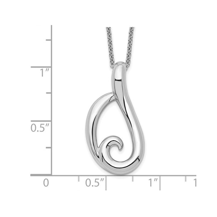 The Friendship Hug Pendant Necklace in Sterling Silver with Chain Image 2