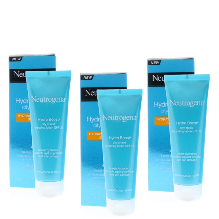 Neutrogena Hydro Boost City Shied Hydrating Lotion SPF 25 50ml (3 Pack) Image 1