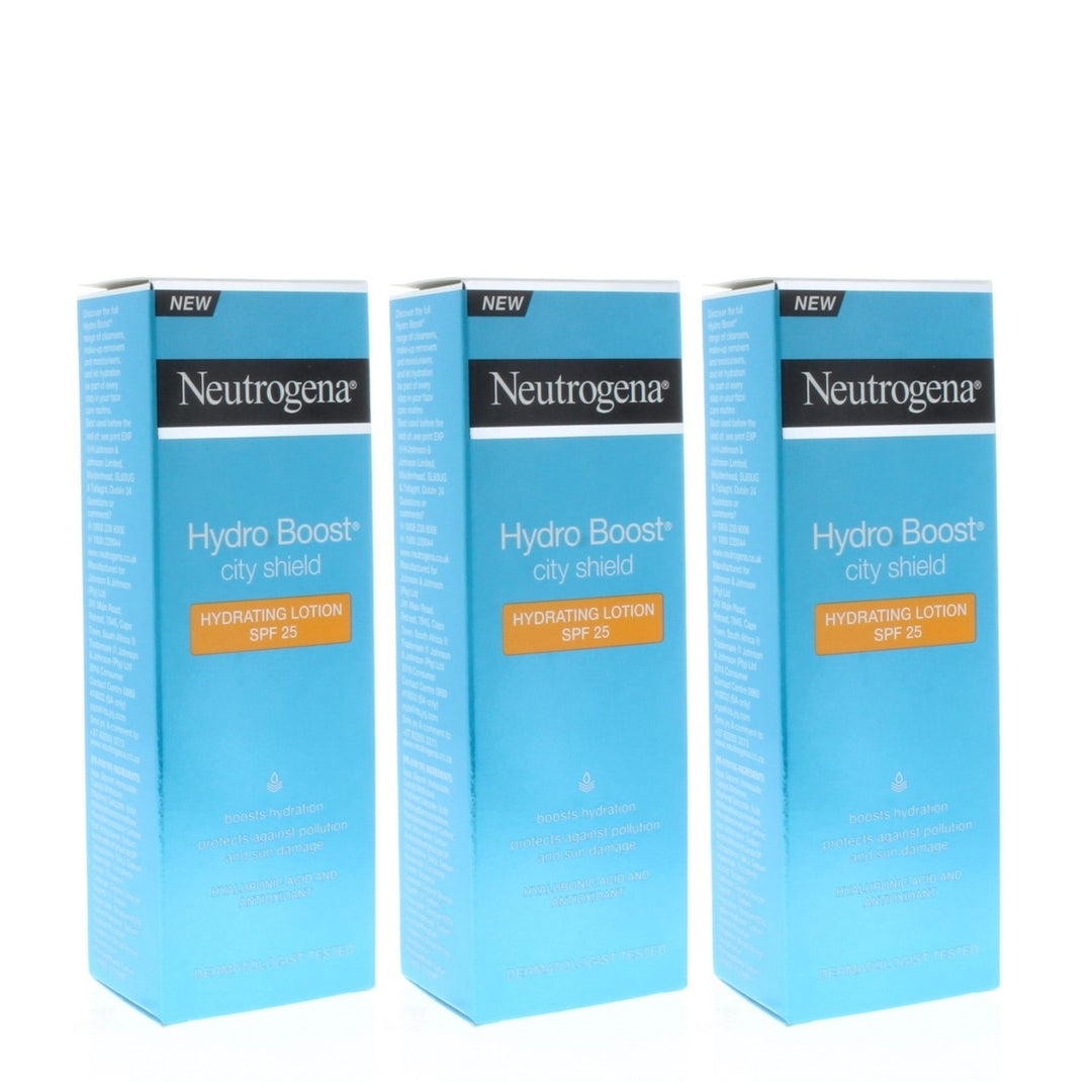 Neutrogena Hydro Boost City Shied Hydrating Lotion SPF 25 50ml (3 Pack) Image 3