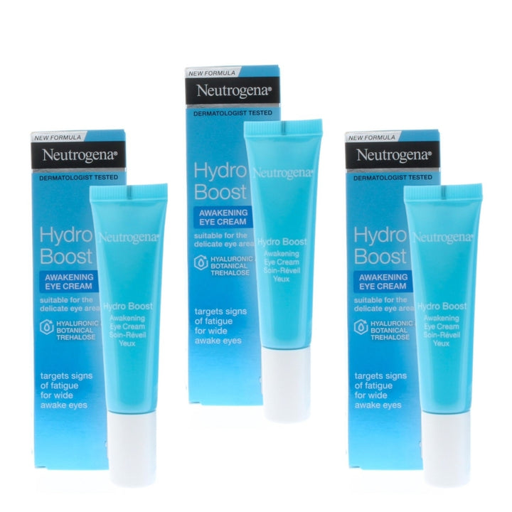 Neutrogena Hydro Boost Awakening Eye Cream 15ml (3 Pack) Image 1