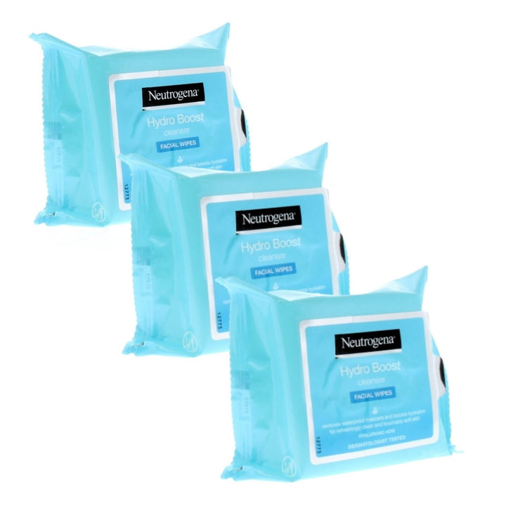 Neutrogena Hydro Boost Facial Cleansing Wipes 75 Count Moisturizing Towelettes Image 2