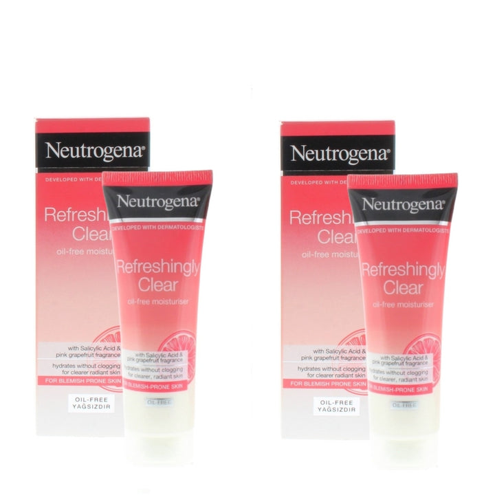 Neutrogena Refreshingly Clear Oil-Free Moisturiser 50ml (2 Pack) Image 1