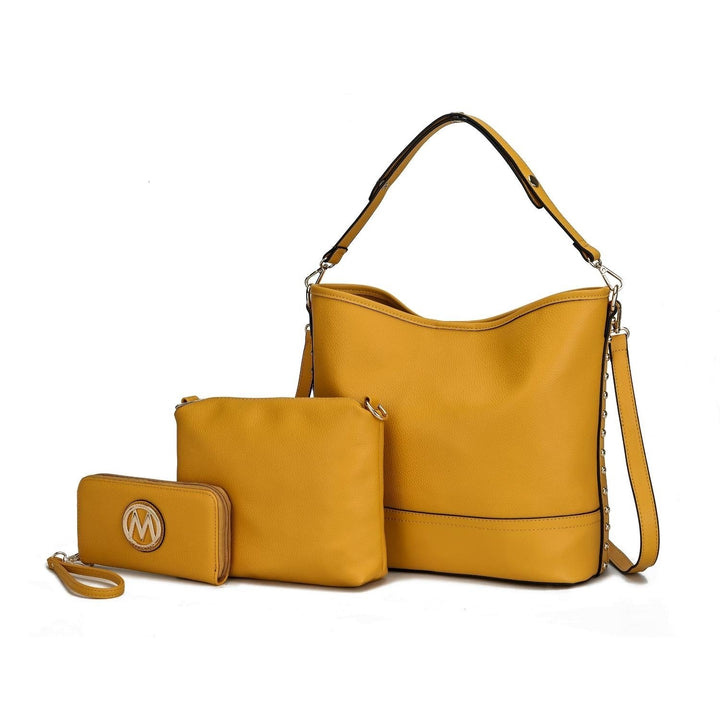 Ultimate Hobo Handbag Multi-Compartment with Pouch and Wallet Shoulder Bag by Mia K. Image 3