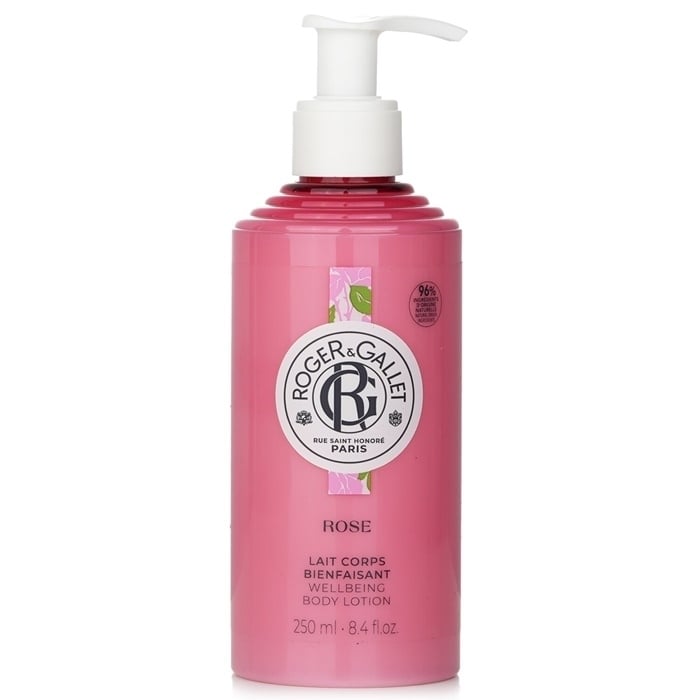 Roger and Gallet Rose Wellbeing Body Lotion 250ml/8.4oz Image 1