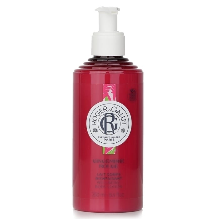 Roger and Gallet Red Ginger Wellbeing Body Lotion 250ml/8.4oz Image 1
