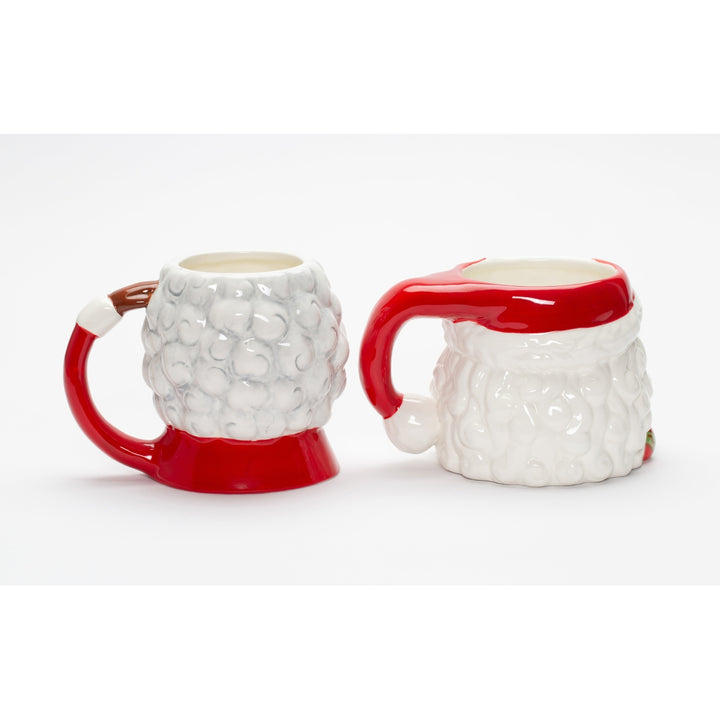 African American Santa and Mrs Claus Ceramic Mug Pair 16oz 14oz Image 4