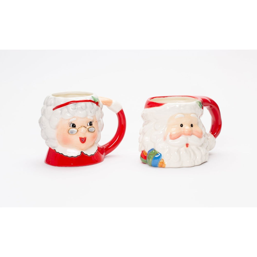 Ceramic Santa Claus Mrs Claus Mugs Set 14oz 16oz Christmas Gift Image 2