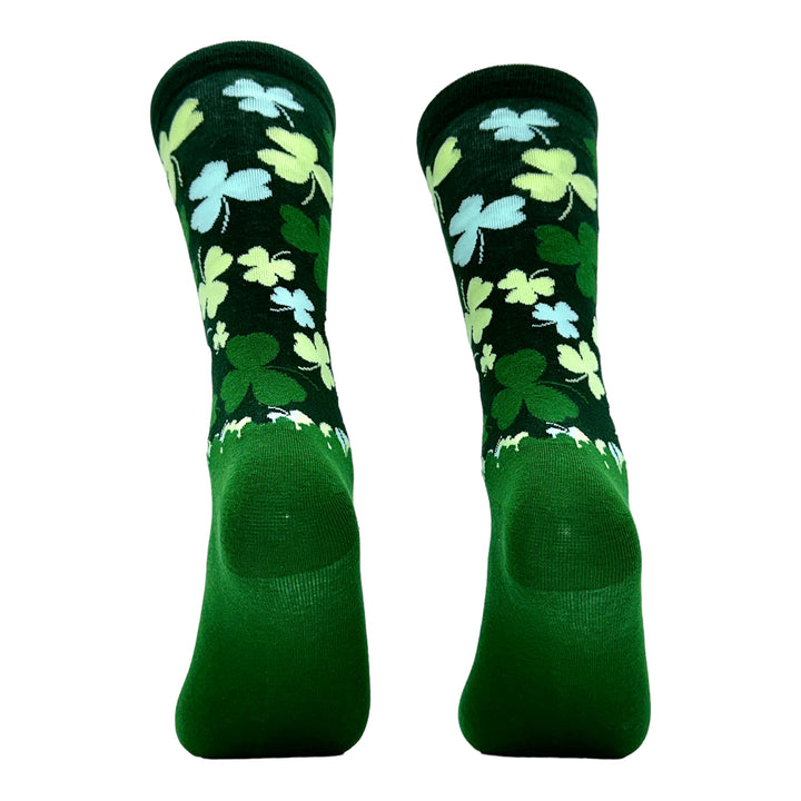 Mens Falling Cloves Socks Funny Cool St Pattys Day Parade Leaf Clover Footwear Image 4