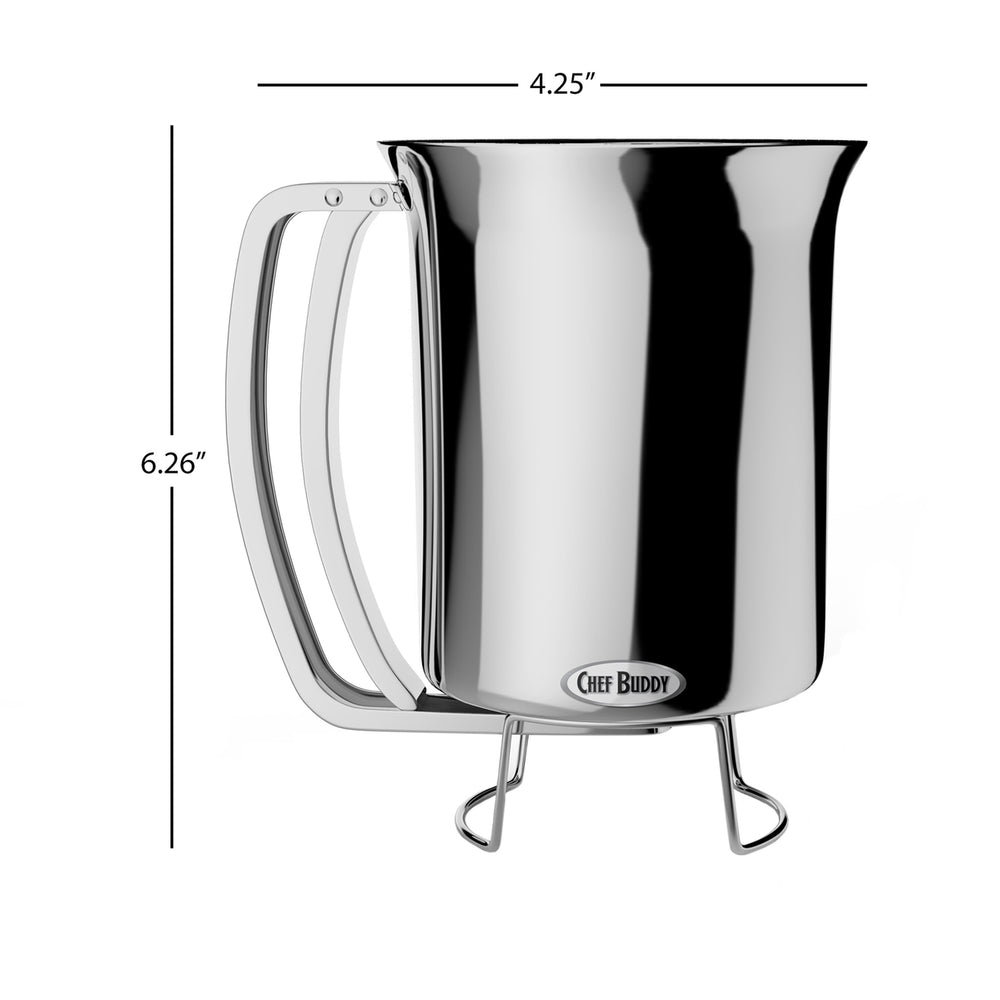 Pancake Batter Dispenser - Stainless Steel -Holds 3 Cups of Batter - Chef Buddy? Image 2