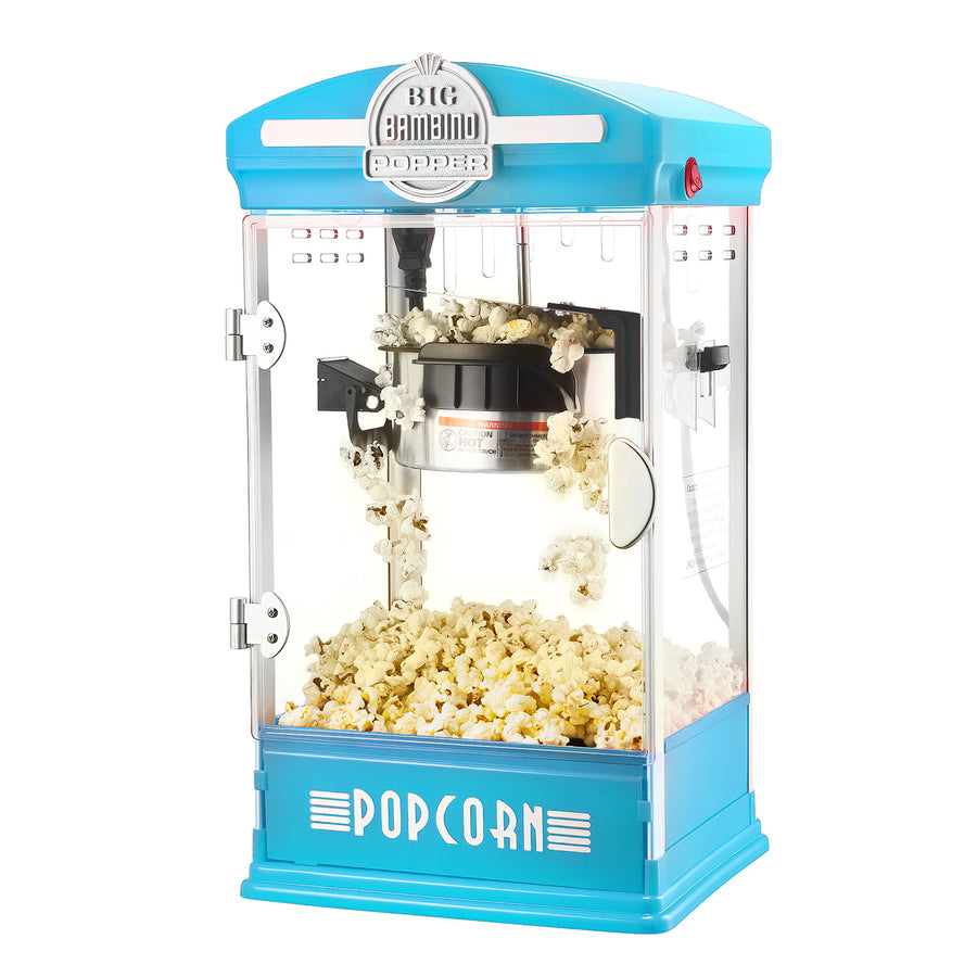 Counter Top Retro Style 4 Ounce Home Big Blue Popcorn Machine Image 1