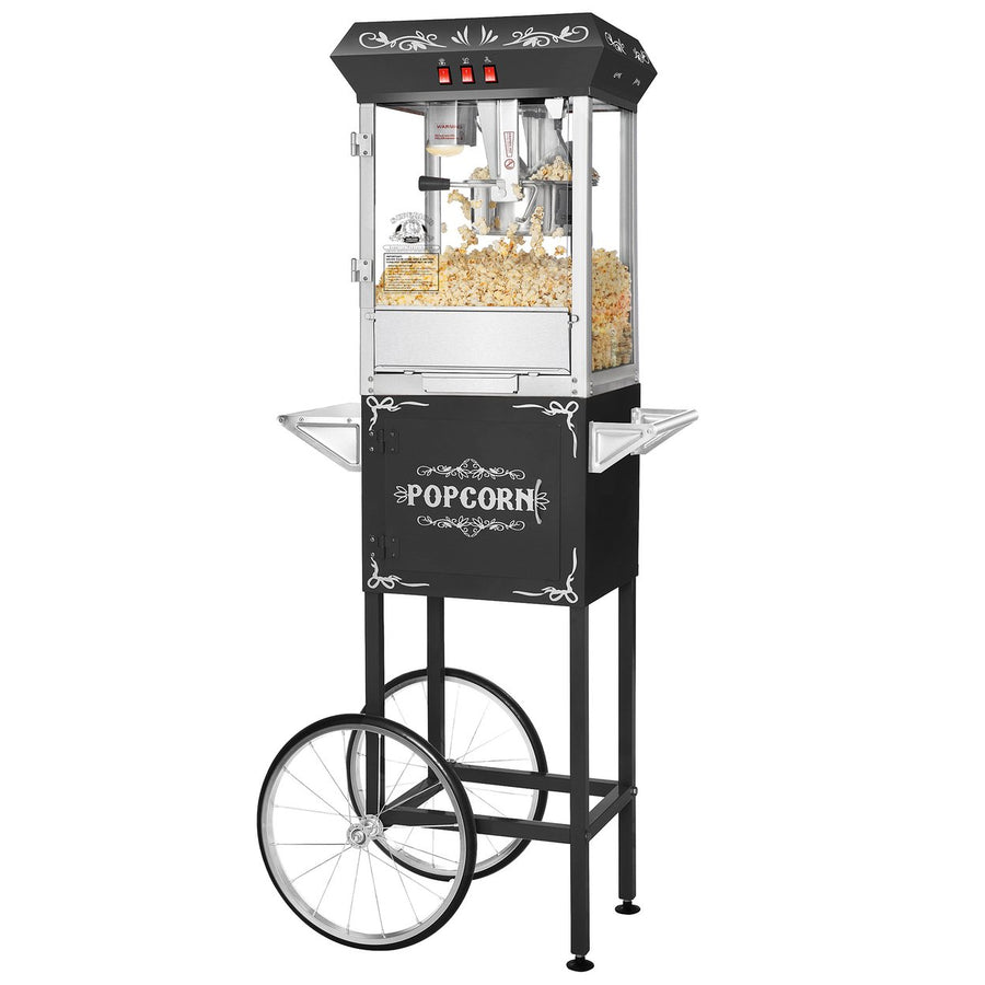 Popcorn Machine with Cart ? 8oz Popper Electric Kettle Appliance Image 1