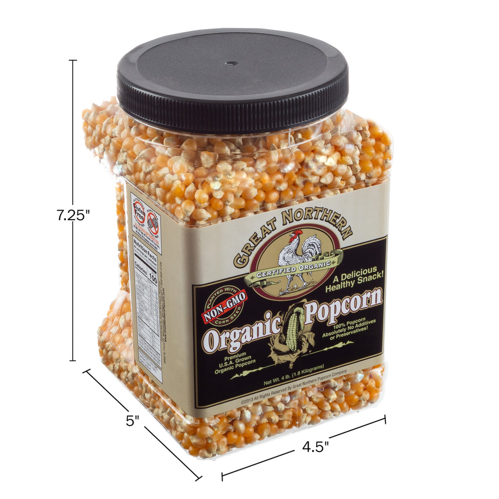 Great Northern Popcorn Organic Yellow Gourmet Popcorn All Natural4 Pounds Image 2