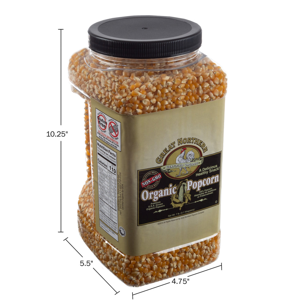 Great Northern Popcorn Organic Yellow Gourmet Popcorn All Natural7 Pounds Image 2