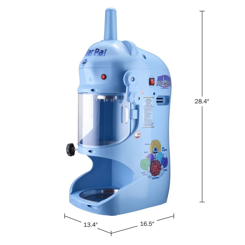 Snow Cone Machine Ice Shaver 250W Motor Countertop Crushed Ice MakerBlue Image 2