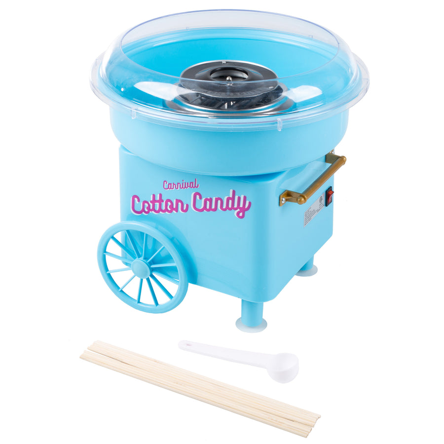 Cotton Candy Machine Countertop Blue with Scoop and 10 Serving Sticks Image 1