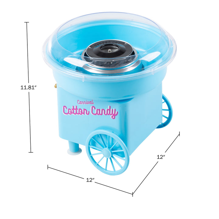 Cotton Candy Machine Countertop Blue with Scoop and 10 Serving Sticks Image 2