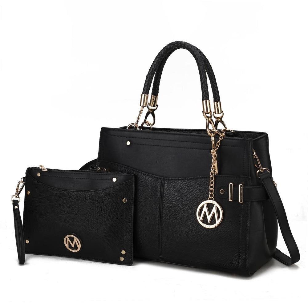 Tenna Shoulder Bag Multi-Functional Satchel Handbag and Wristlet by Mia K. Image 2