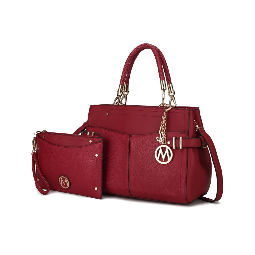 Tenna Shoulder Bag Multi-Functional Satchel Handbag and Wristlet by Mia K. Image 1